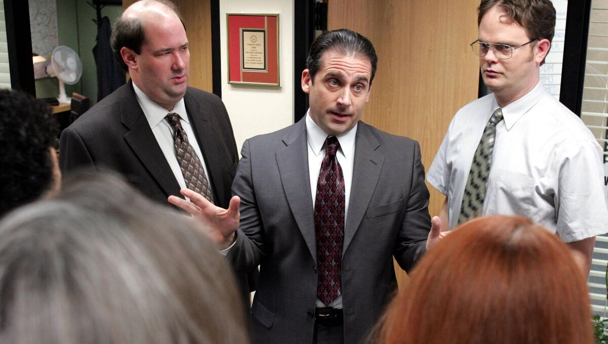 Steve Carell in the US version of The Office. Steve Carell in the US version of The Office.