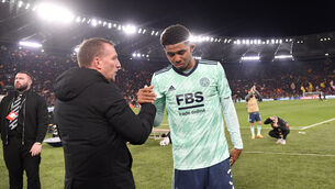 <p>NO HARD FEELINGS: Leicester manager Brendan Rodgers believes Wesley Fofana did not write the Instagram message. Pic: Fabrizio Corradetti/PA</p>