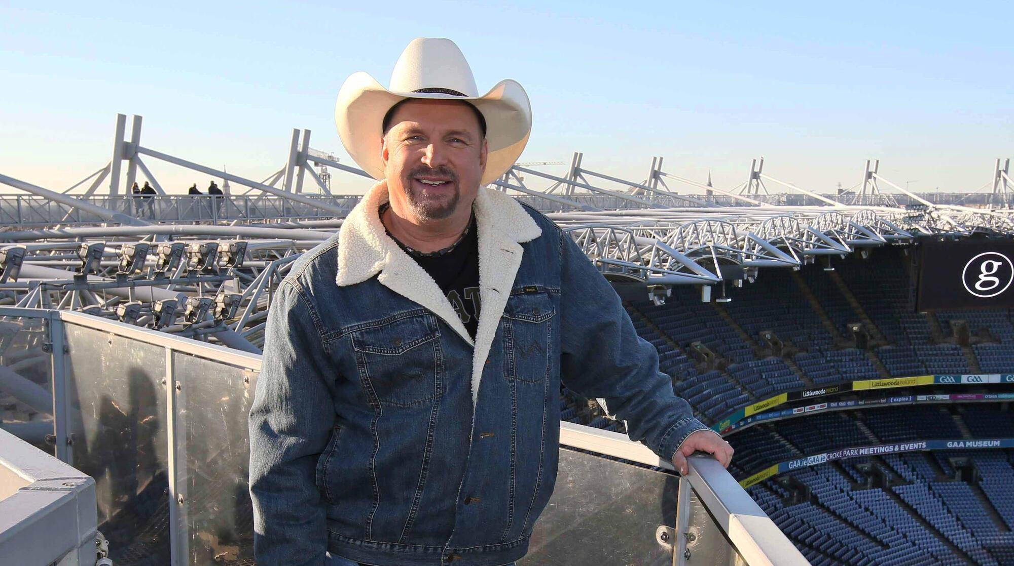 Pictured at Croke Park is Garth Brooks who will play the GAA mecca for the next two weekends.