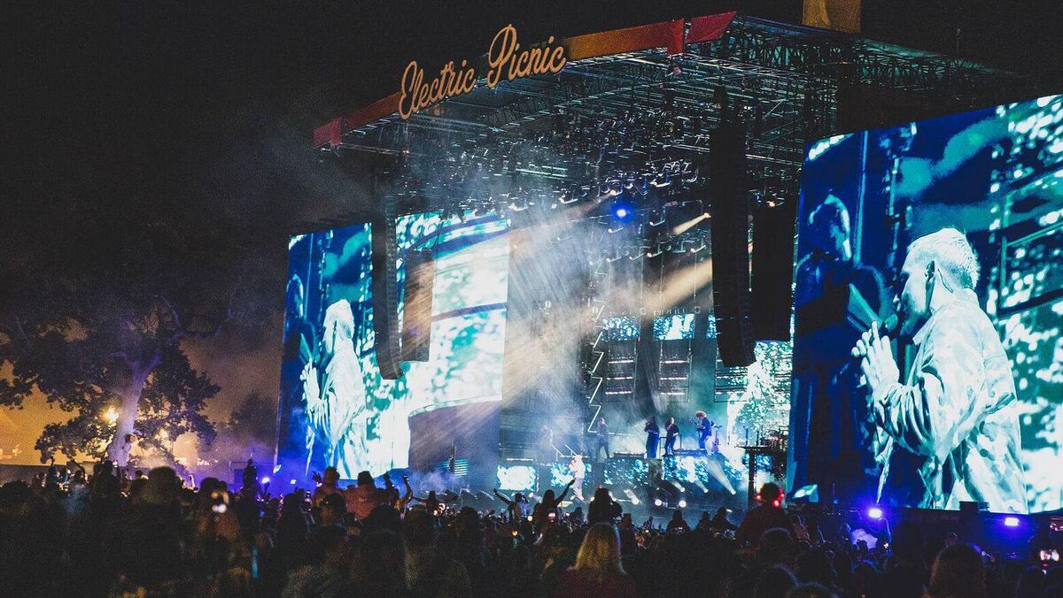 Electric Picnic 2022: A view of the main stage on Friday night. Picture: Roisin Murphy O'Sullivan Electric Picnic 2022: A view of the main stage on Friday night. Picture: Roisin Murphy O'Sullivan