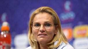<p>GAFFER: England head coach Sarina Wiegman.</p>