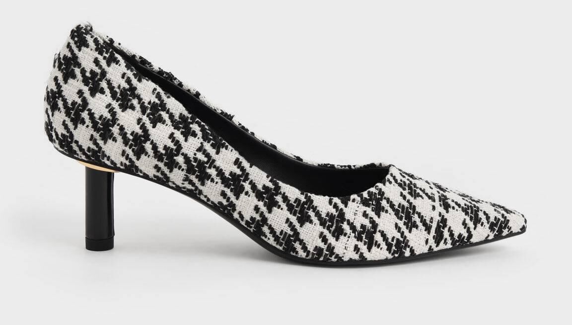 Print Cylindrical Kitten Heel Pumps - Multi, Charles and Keith, €59
