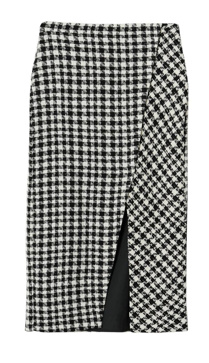 Houndstooth pencil skirt, Mango, €49.99