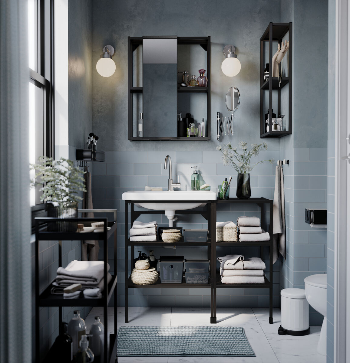 ENHET Mirror cabinet, anthracite, €75, ikea.ie