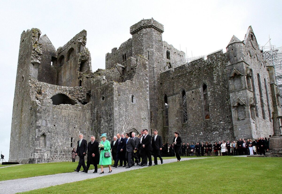 Then-Public Expenditure Minister and Labour TD for Wexford, Brendan Howlin, on the British queen's visit to the Rock of Cashel: "It was a beautiful, beautiful visit." Photo: Paul Faith/PA