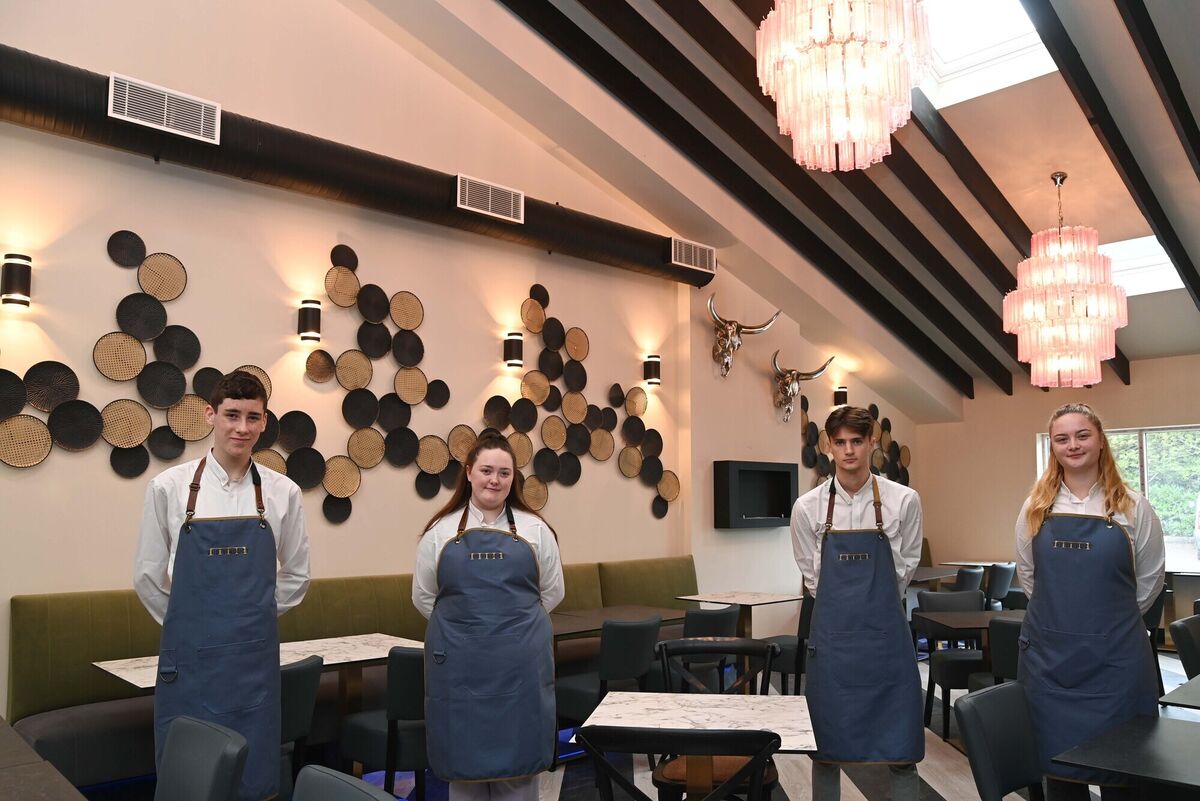 (From left) Anthony Austin, Louise O'Leary, Daniel Cremin and Sarah O'Leary at The Viaduct all set for the opening of the restaurant, café and market. Picture: Denis Minihane