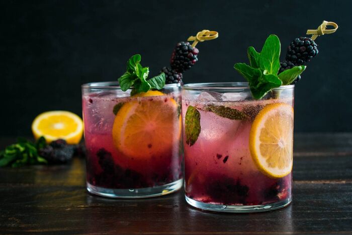 Blackberry and Sweet Geranium Sorbet
