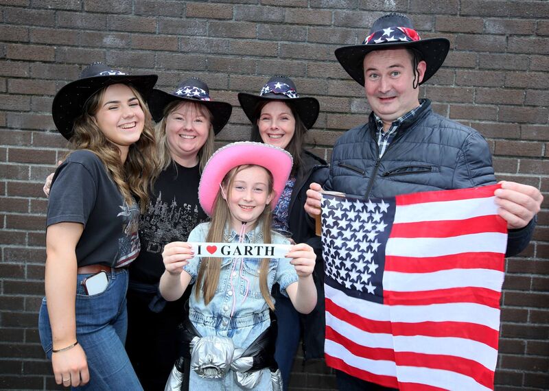 Chloe Hanlon, Jennifer Kiernan, Rebecca Dalton, Laura Hanlon and Dermott Dalton from Cavan and Longford heading in to see Garth Brooks at Croke Park. Picture: Mark Stedman Chloe Hanlon, Jennifer Kiernan, Rebecca Dalton, Laura Hanlon and Dermott Dalton from Cavan and Longford heading in to see Garth Brooks at Croke Park. Picture: Mark Stedman