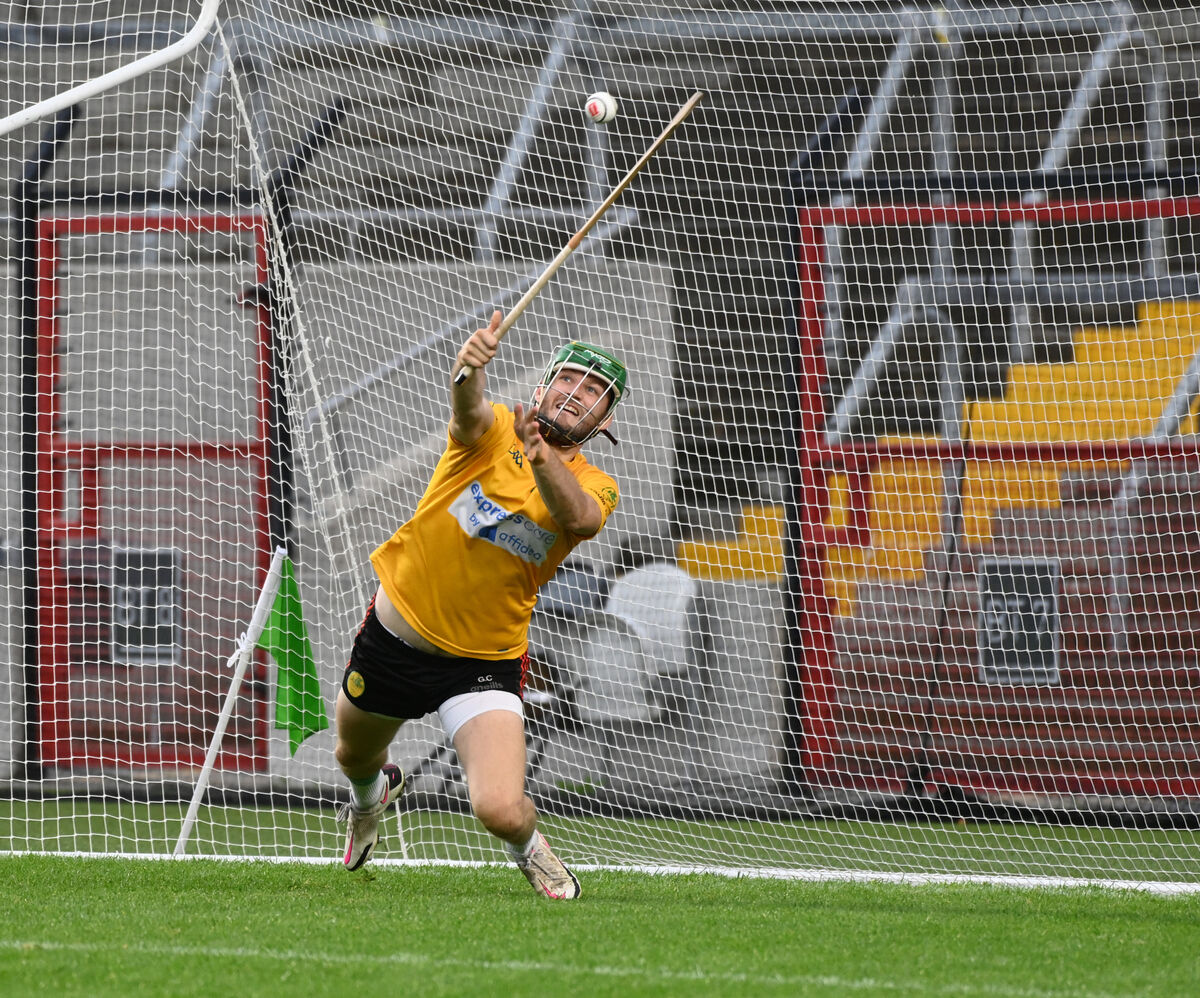 Blackrock's goalkeeper Gavin Connolly saves during the penalty shootout against Imokilly during the Co-Op Superstores Cork premier SHC quarter final at Pairc Ui Chaoimh. Picture; Eddie O'Hare