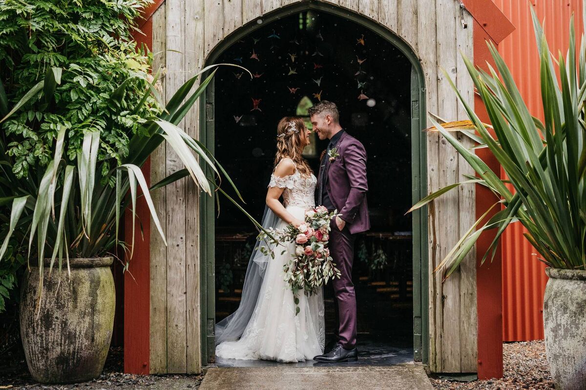 Briona and Shane were delighted to celebrate with family and friends. Picture: Moat Hill photography. 