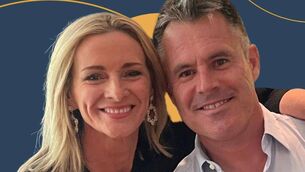 <p>Gabby Logan and Kenny Logan. </p>