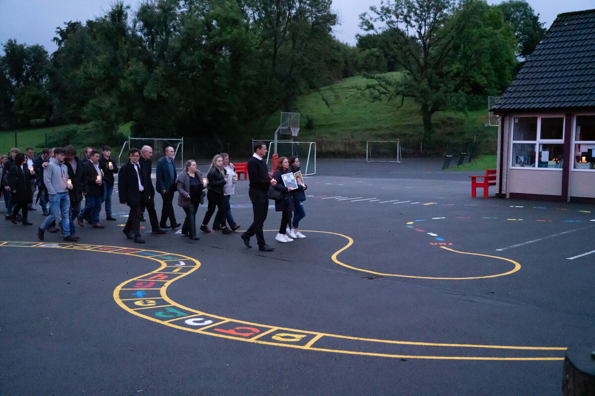 A vigil in Multyfarnham remembers the children who died. Picture: Barry Cronin.