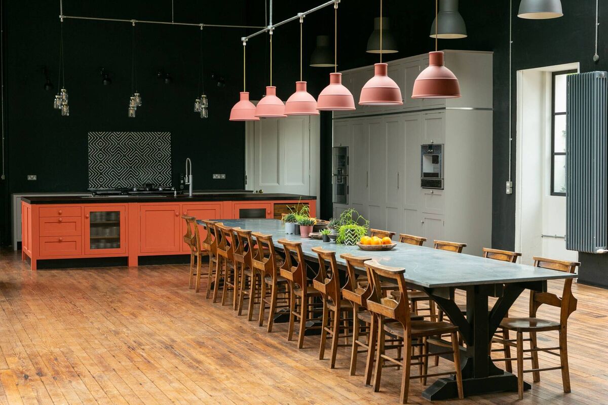 Hot to trot in a cool kitchen: it used to be the ballroom