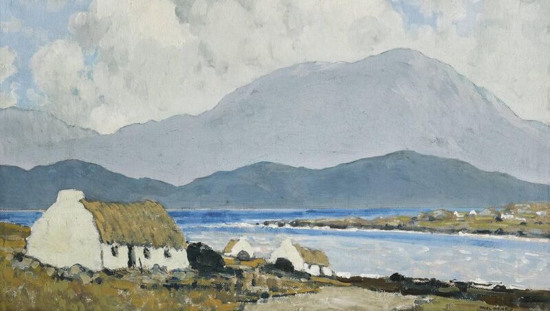 Paul Henry painting, On Achill Sound. Paul Henry painting, On Achill Sound.