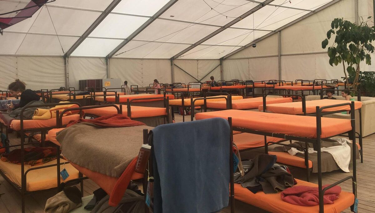 One of Kara's most memorable hostel stays was in this circus tent in Munich. One of Kara's most memorable hostel stays was in this circus tent in Munich.