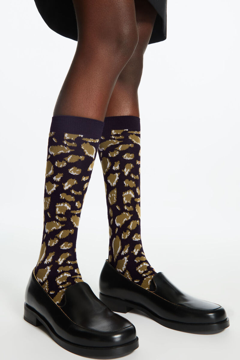 Leather jaquard knit socks €12 Cos Leather jaquard knit socks €12 Cos