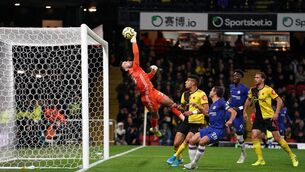 <p>ACROBATICS: Former Watford goalkeeper Ben Foster has announced his retirement. Pic: John Walton/PA Wire</p>