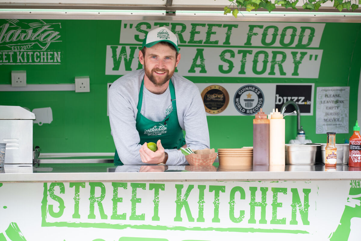 Seany McCleary of Blasta Street Kitchen. Seany McCleary of Blasta Street Kitchen.