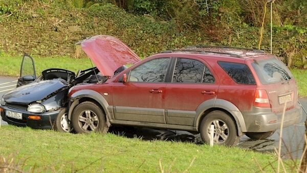 The scene of the accident, near Cow Cross on the Belvelly to Cobh road in Co Cork, in which Amanda O’Flaherty lost her life.