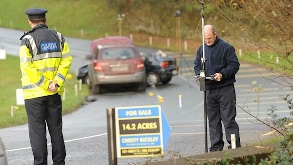 The scene of the accident, near Cow Cross on the Belvelly to Cobh road in Co Cork, in which Amanda O’Flaherty lost her life.