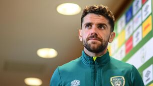 <p>PATIENCE: Robbie Brady during a Republic of Ireland press conference at the FAI Headquarters in Abbotstown, Dublin. Pic: Stephen McCarthy/Sportsfile</p>