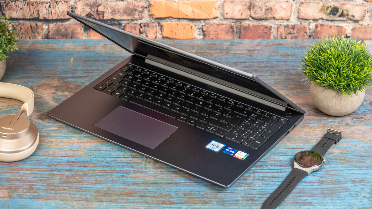The Huawei MateBook D16 is only 1.7kg. Picture: Noel Campion. The Huawei MateBook D16 is only 1.7kg. Picture: Noel Campion.