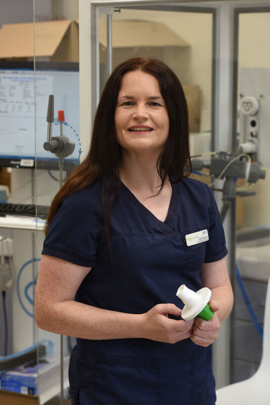Orla Wynne, chief respiratory physiologist, Tallaght University Hospital. Picture: Moya Nolan Orla Wynne, chief respiratory physiologist, Tallaght University Hospital. Picture: Moya Nolan