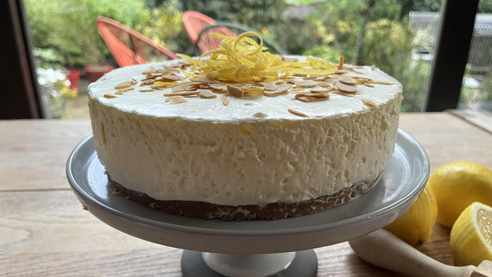 Colm O'Gorman's simple lemon and ginger cheesecake