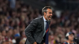 <p>CRISIS: Spain head coach Jorge Vilda during the UEFA Women's Euro 2022 Quarter Final match at the Brighton &amp; Hove Community Stadium.</p>