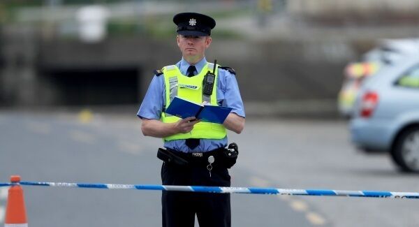Gardaí at the scene of a shooting incident at Bray Boxing Club in The Harbour, Bray, Co. Wicklow. Photograph: RollingNews.ie.
