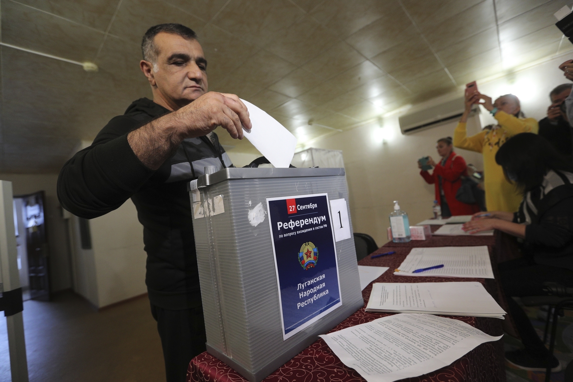 Moscow-held regions of Ukraine hold ‘sham’ referendums on joining Russia