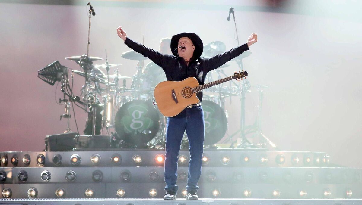 Garth Brooks performing at Croke Park. He travelled between Kerry and Dublin earlier this month. Picture: Mark Stedman Garth Brooks performing at Croke Park. He travelled between Kerry and Dublin earlier this month. Picture: Mark Stedman