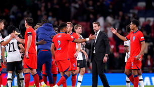 <p>Gareth Southgate’s England drew with Germany (John Walton/PA)</p>