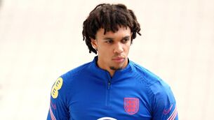 <p>LEFT OUT: Gareth Southgate spoke to Trent Alexander-Arnold, pictured, before leaving him out of England’s Nations League match against Germany Pic: Nick Potts/PA</p>