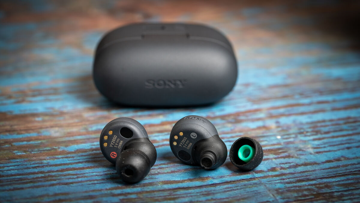 Sony LinkBuds S, sadly, doesn't feature wireless charging. Picture: Noel Campion.