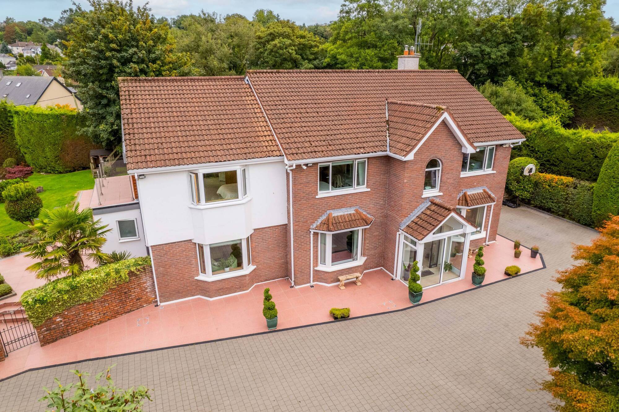High five for 5 Woodbrook, guided at €1.35m by  Lisney Sotheby's International Realty's Pat Falvey and Trevor O'Sullivan. It could go way higher in bids... Pictures: Declan Casey, Drone: Joe Loftus Media