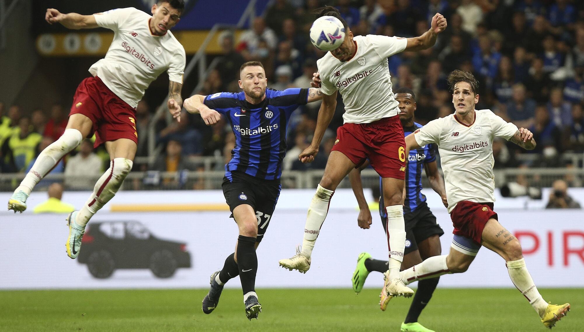 Smalling header help's Jose's Roma claim Inter scalp