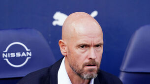 <p>SCATHING: Manchester United manager Erik ten Hag. Photo: Martin Rickett/PA Wire.</p>