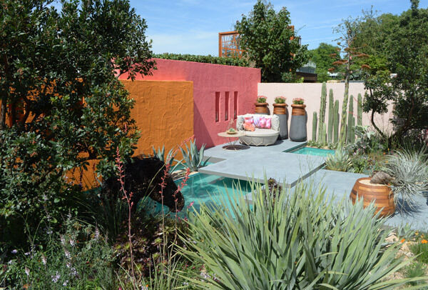 Beneath a Mexican Sky garden.