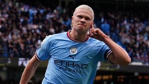 <p>PROLIFIC: Pep Guardiola has heaped further praise on the prolific Erling Haaland. Pic: Martin Rickett/PA</p>