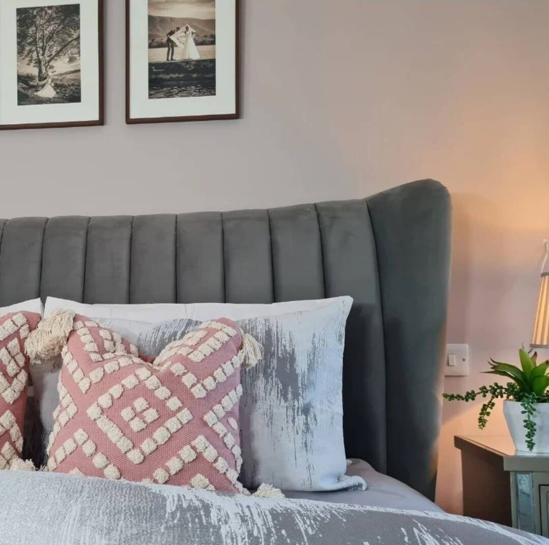 A bedroom in Susan Buckley's home.