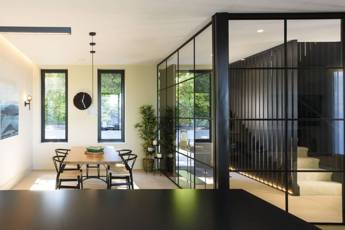 The living area in Tiffany and Matthew Rea's home.