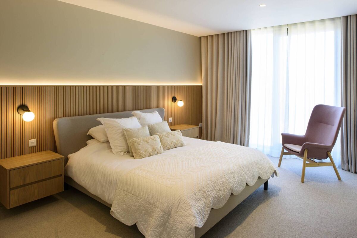 A bedroom at Tiffany and Matthew Rea's home.