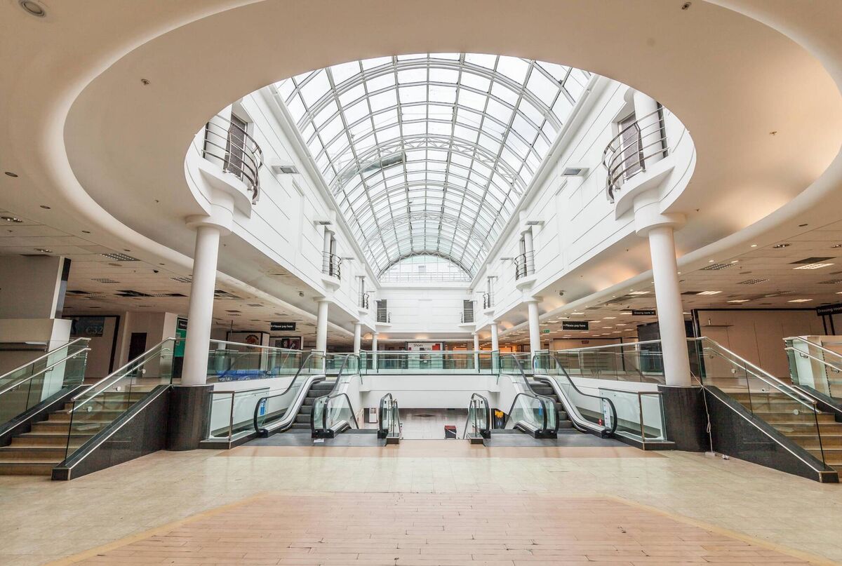 Empty interior of Debenhams, St Patrick's Street Empty interior of Debenhams, St Patrick's Street