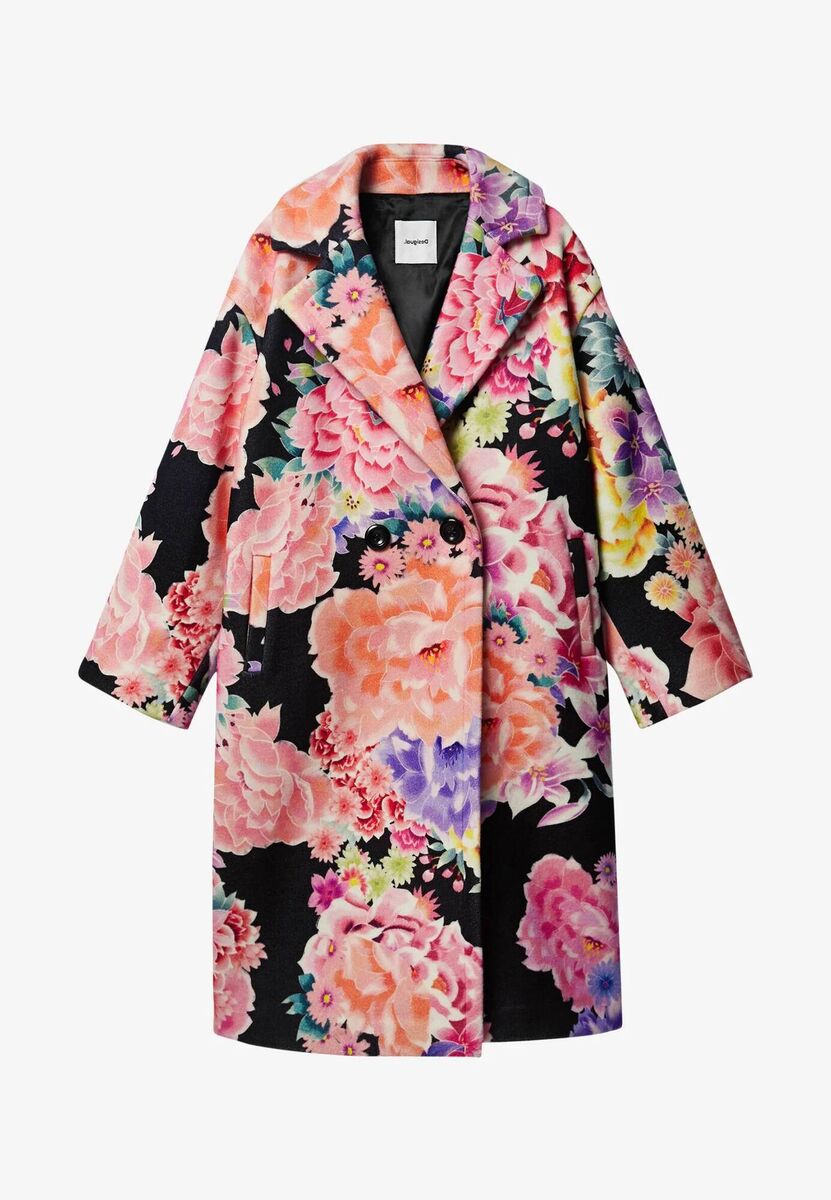 Desigual floral coat designed by Maria Escoté, Zalando