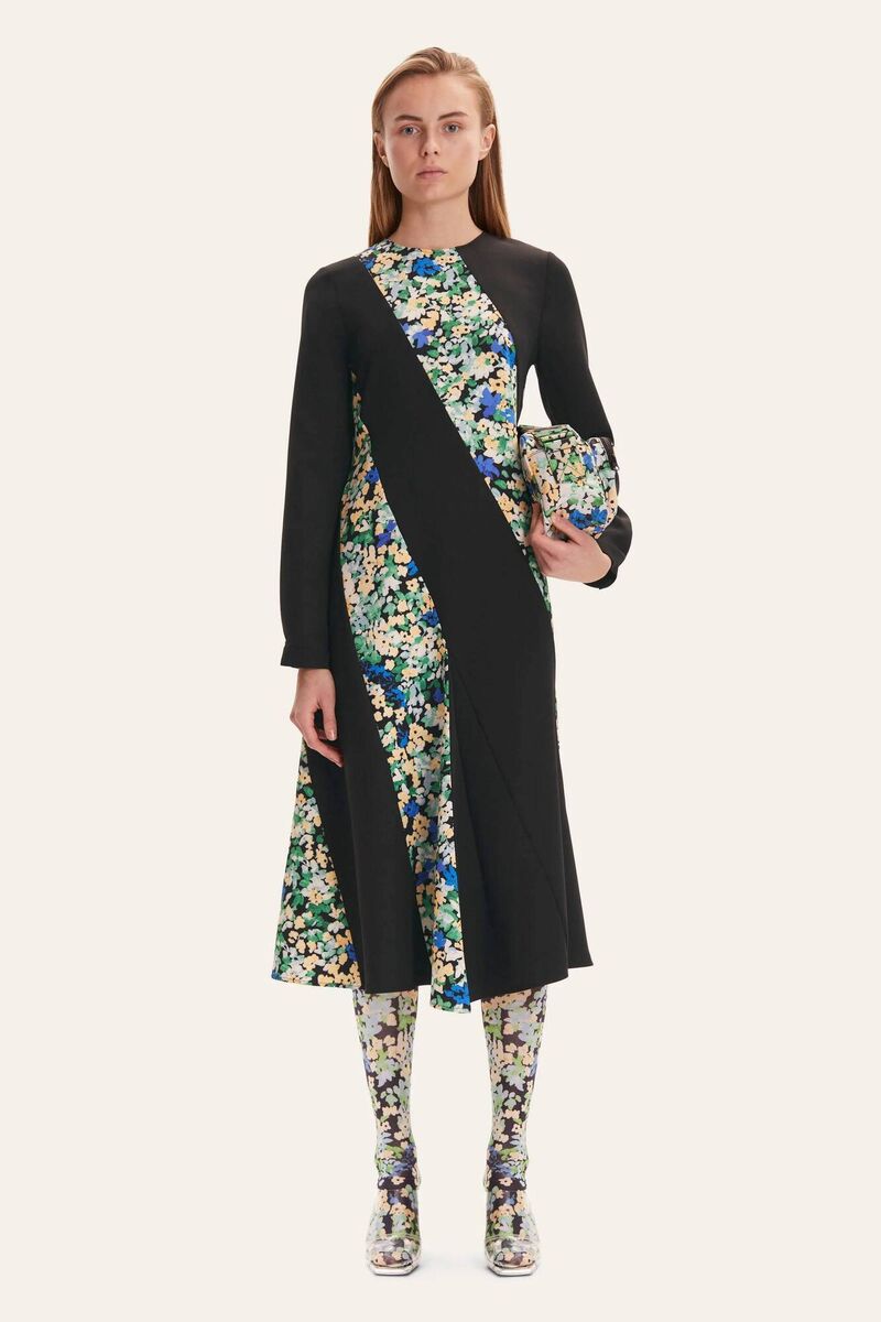 Aida’ floral pointillism dress, Stine Goya