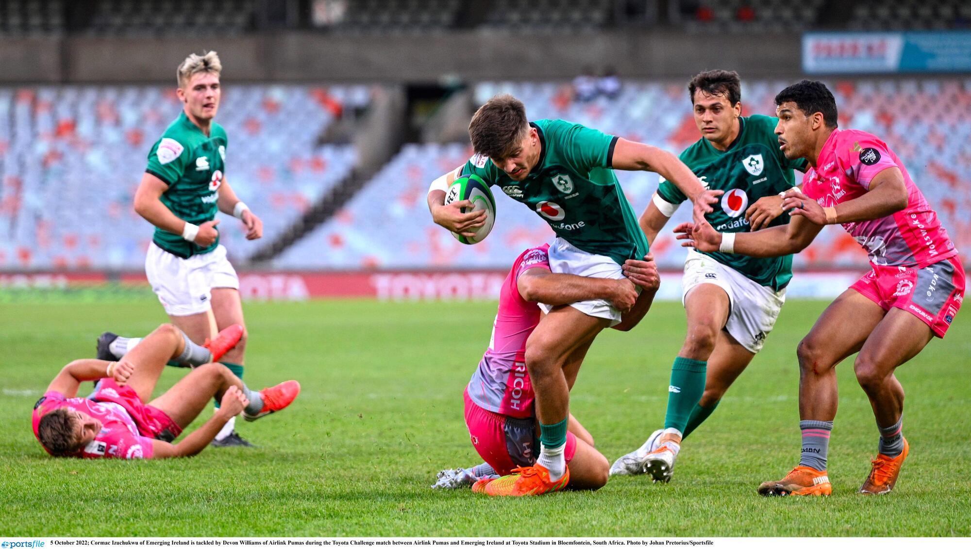 Emerging Ireland survive scare in fierce Pumas fightback