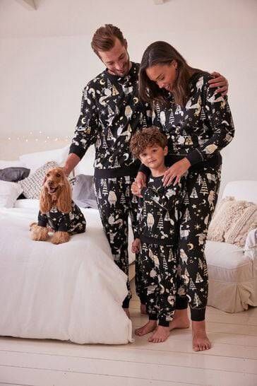 Black/White Matching Family Womens Woodland Pyjamas from €36 Black/White Matching Family Womens Woodland Pyjamas from €36