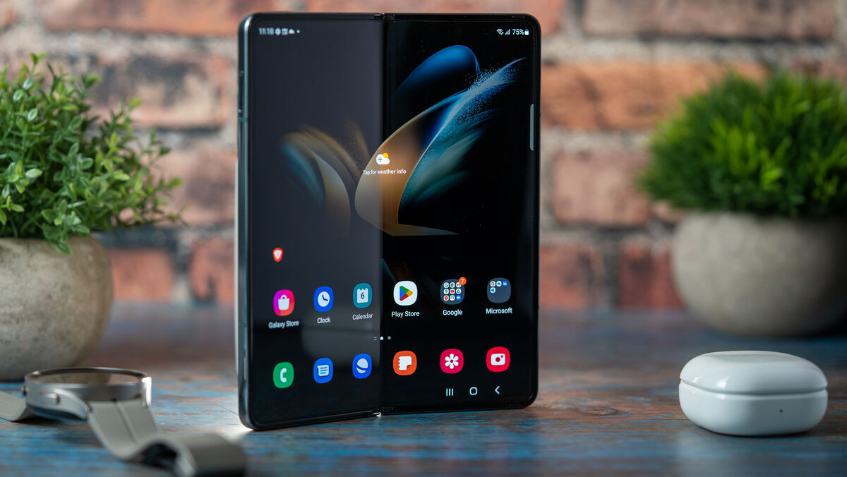 The Galaxy Z Fold 4 has a stunning 7.6-inch inner display. Picture: Noel Campion.