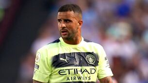 Kyle Walker is facing a battle to be fit for the World Cup (John Walton/PA)